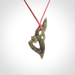 A Beautiful Totoweka Pounamu Manaia Pendant