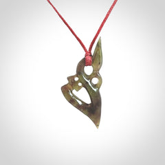 A Beautiful Totoweka Pounamu Manaia Pendant