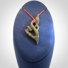 A Beautiful Totoweka Pounamu Manaia Pendant