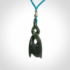 New Zealand Jade twist pendant