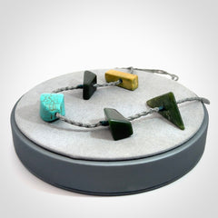 Hand Made Necklace with Turquoise and Jade