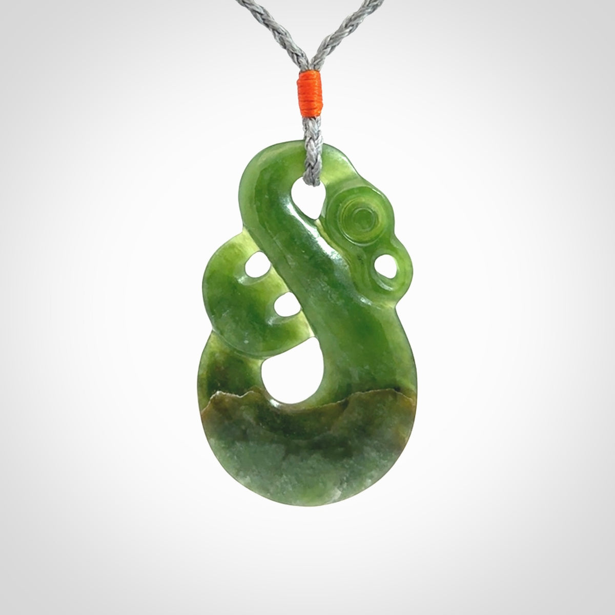 Hand carved New Zealand Jade manaia pendant. Hand made polished Manaia necklace for men and women.