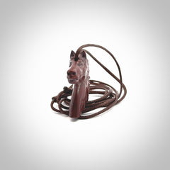 This medium sized horse pendant is made from Red Jasper Stone. We've hand carved this piece for all the horse lovers out there. Free postage worldwide. Red Jasper Stone horse head jewellery.