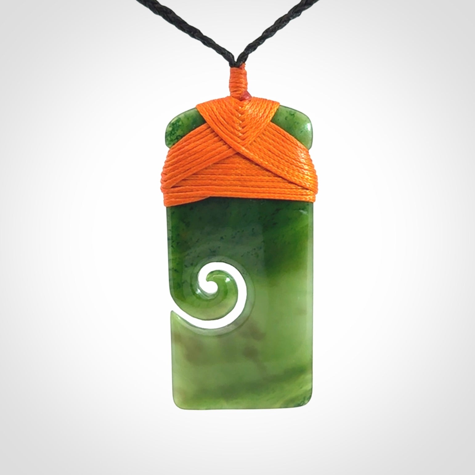 Hand Carved Toki Pendant in British Columbian Jade