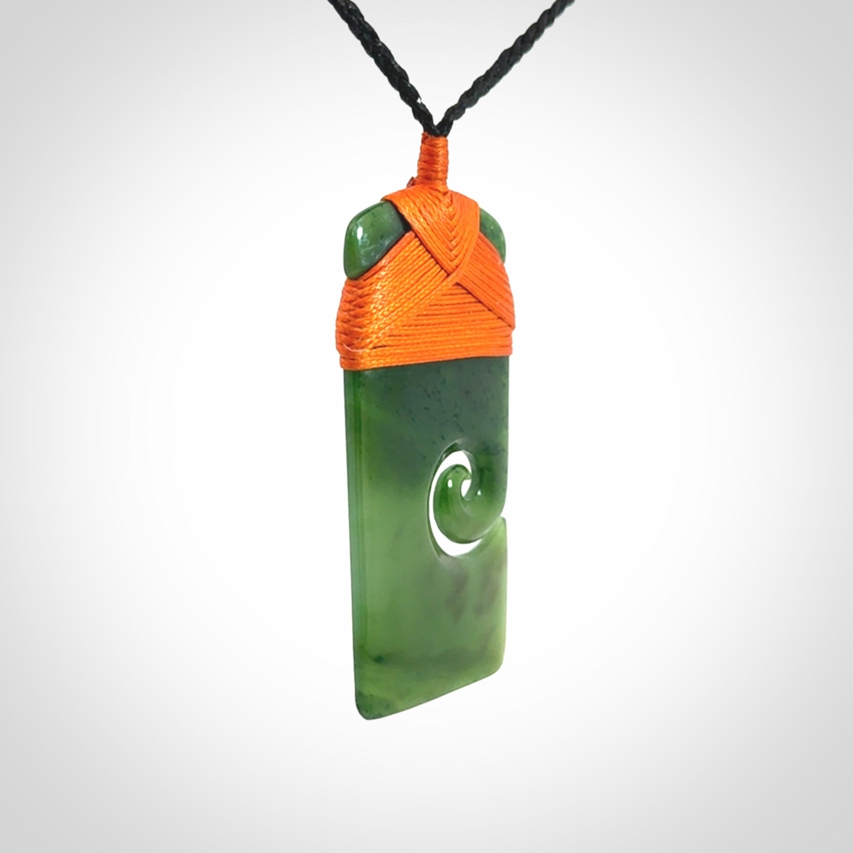 Hand Carved Toki Pendant in British Columbian Jade
