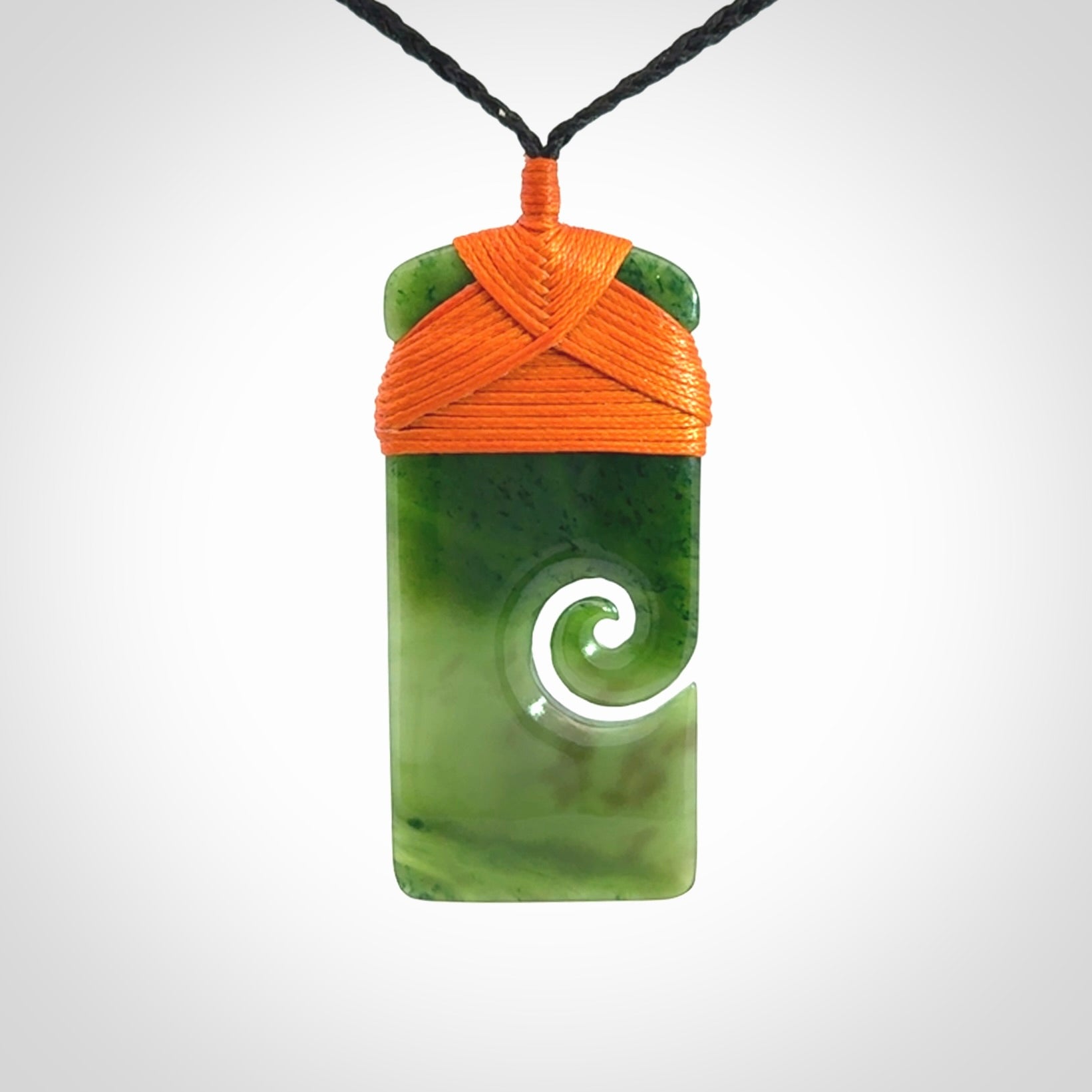 Hand Carved Toki Pendant in British Columbian Jade