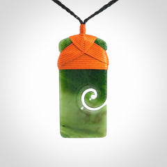 Hand Carved Toki Pendant in British Columbian Jade