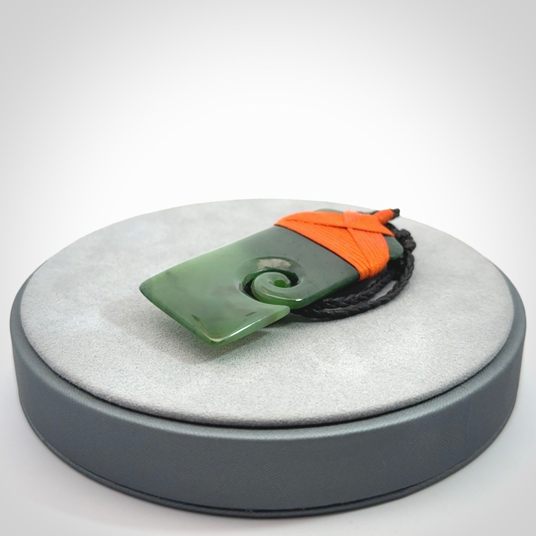 Hand Carved Toki Pendant in British Columbian Jade