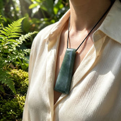 Person wearing Jadeite Pendant