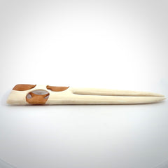 Hand carved bone heru comb
