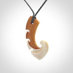 Hand Carved Bone koru pendant