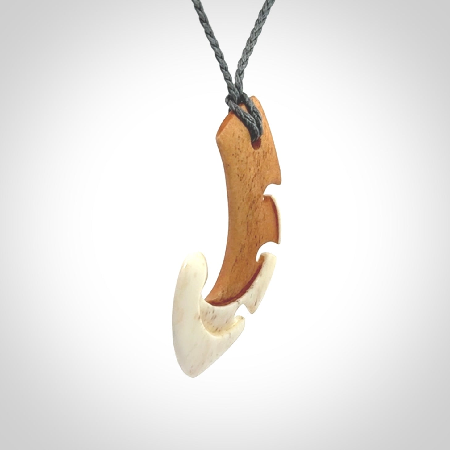Hand Carved Bone koru pendant