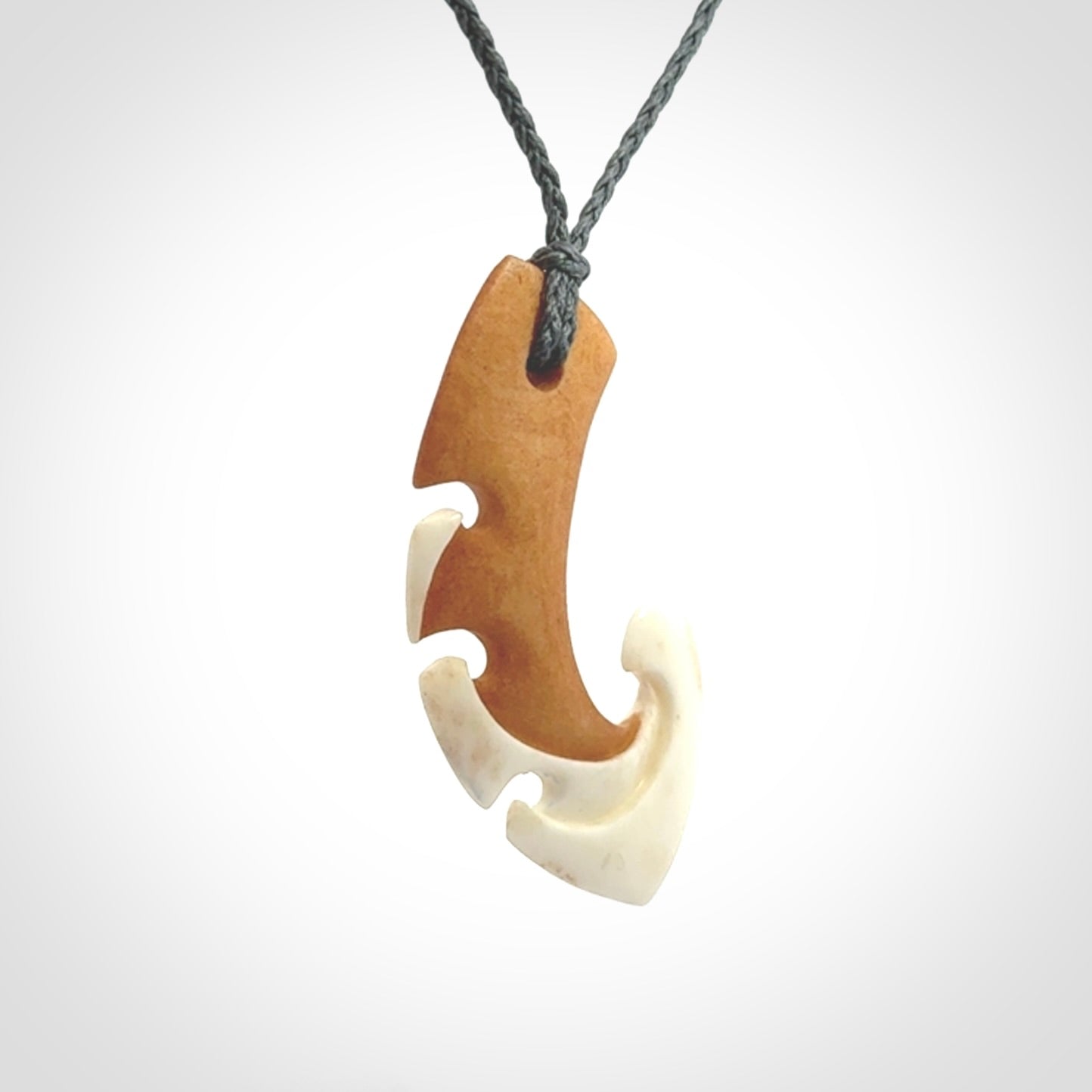 Hand Carved Bone koru pendant