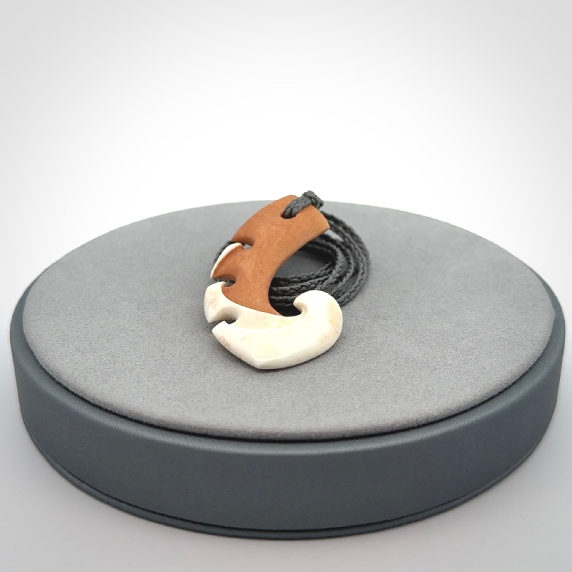 Hand Carved Bone koru pendant