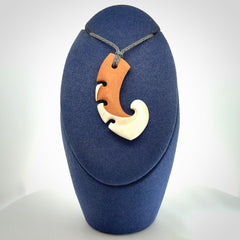 Hand Carved Bone koru pendant
