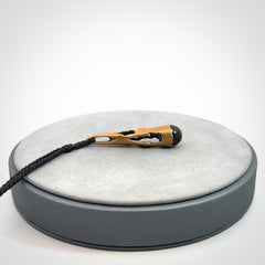 Hand crafted bronze drop pendant with New Zealand Jade insert