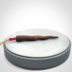 A Unicorn Horn pendant Carved in Jasper
