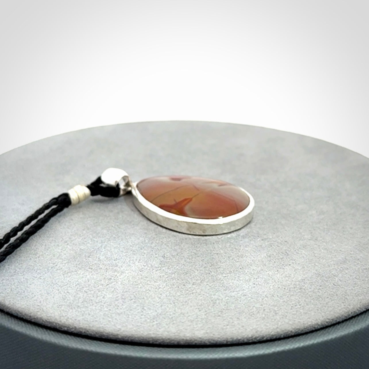Mookaite Jasper drop pendant with Sterling Silver