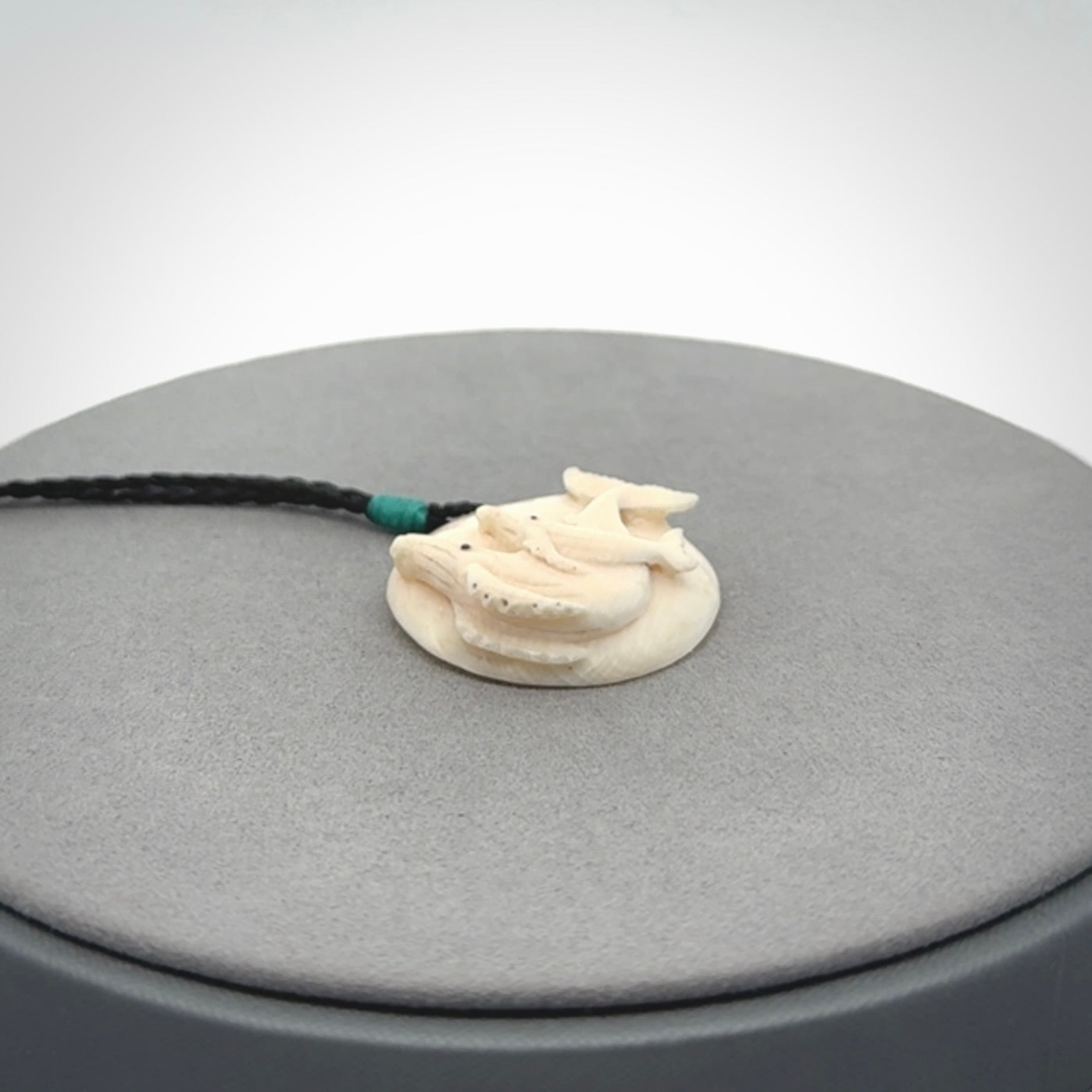 Whale pendant. Mammoth Tusk Art to Wear