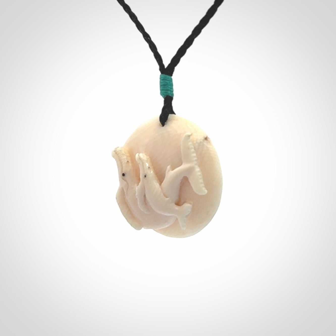 Whale pendant. Mammoth Tusk Art to Wear