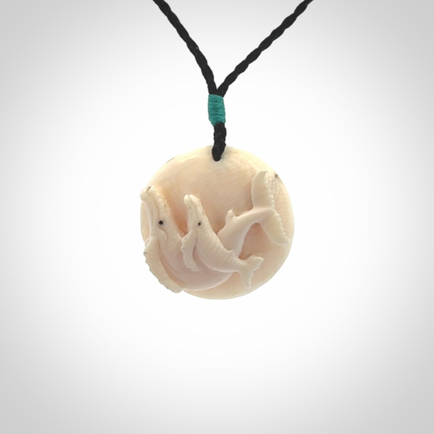 Whale pendant. Mammoth Tusk Art to Wear