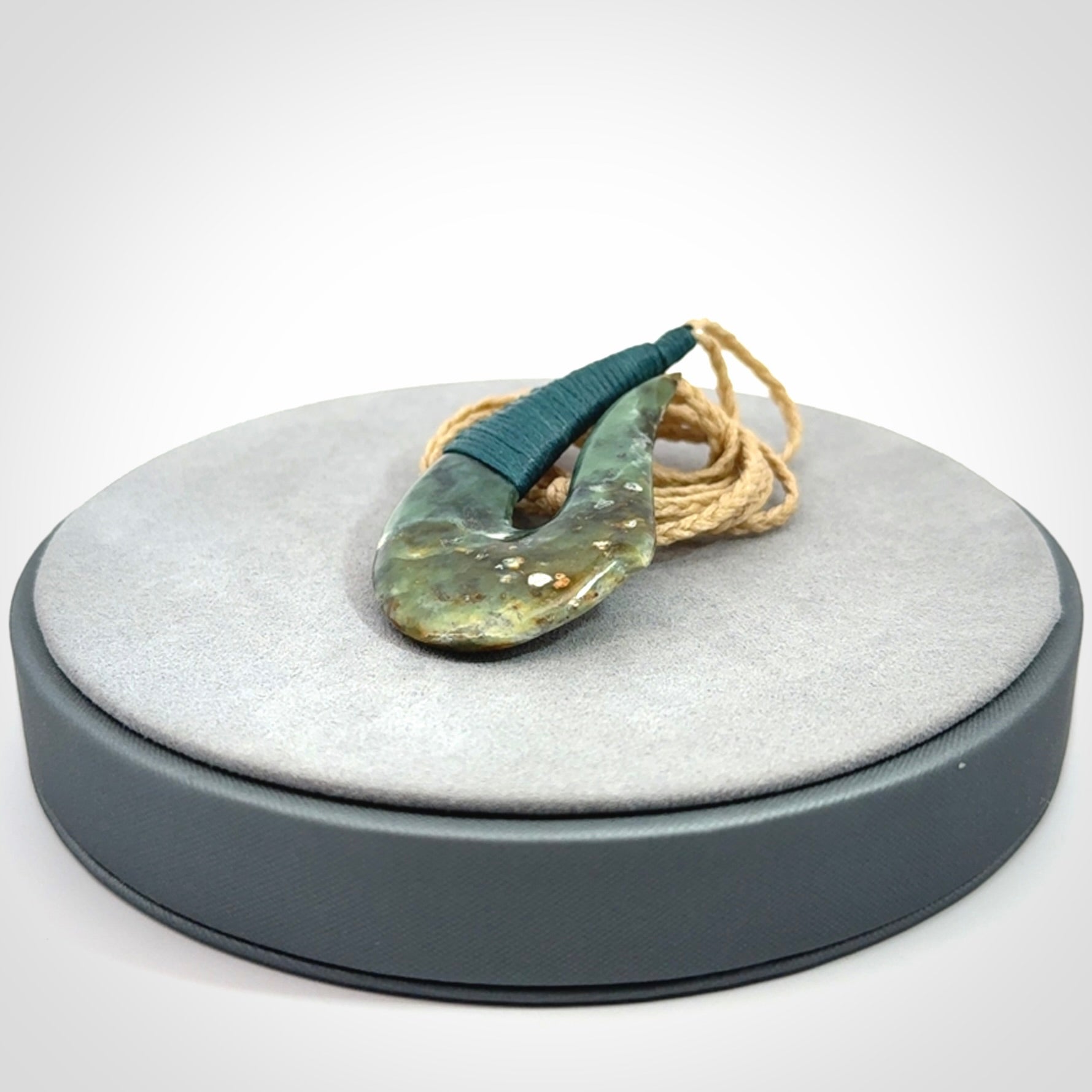 Hand carved New Zealand Jade hook pendants