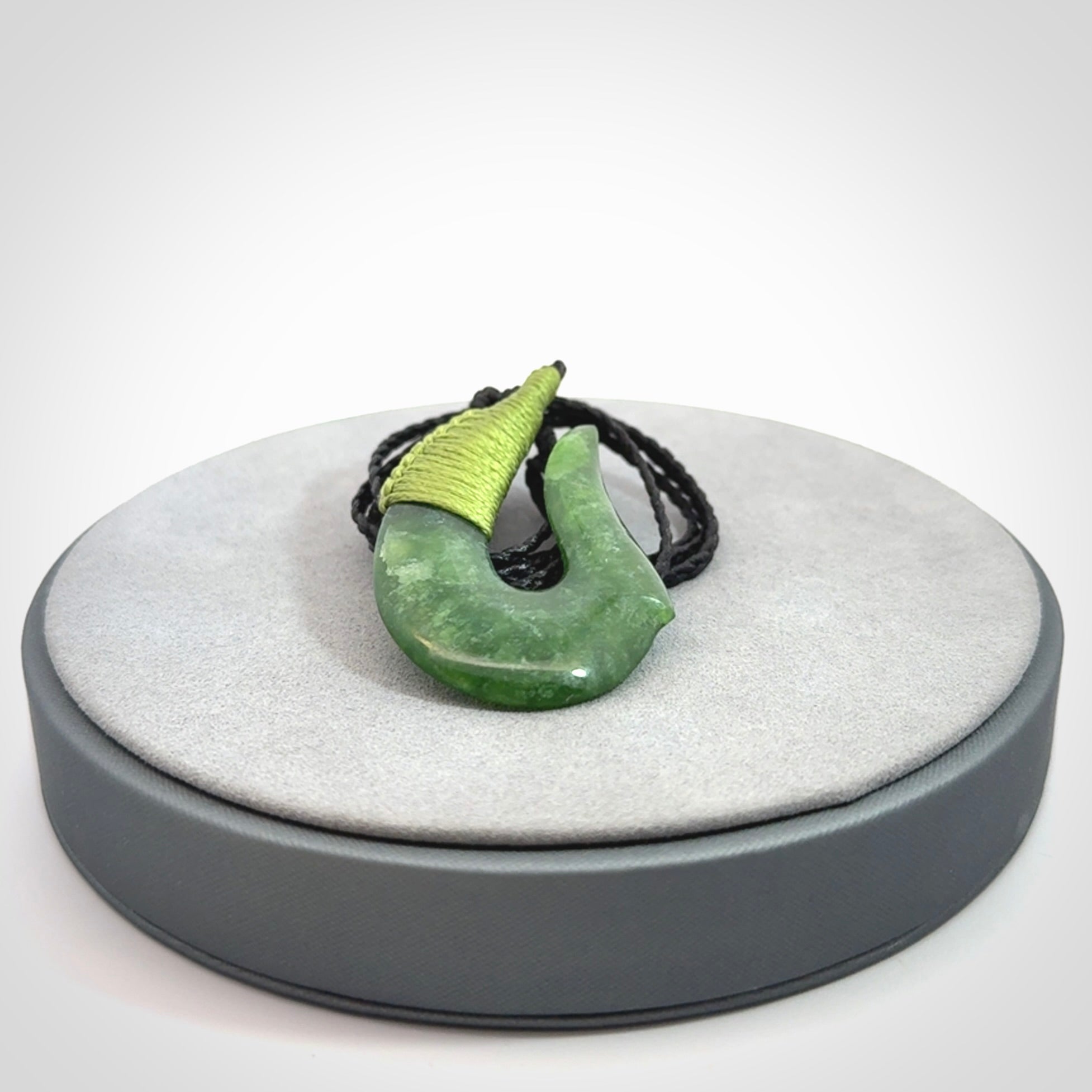 Hand carved New Zealand Jade hook pendants