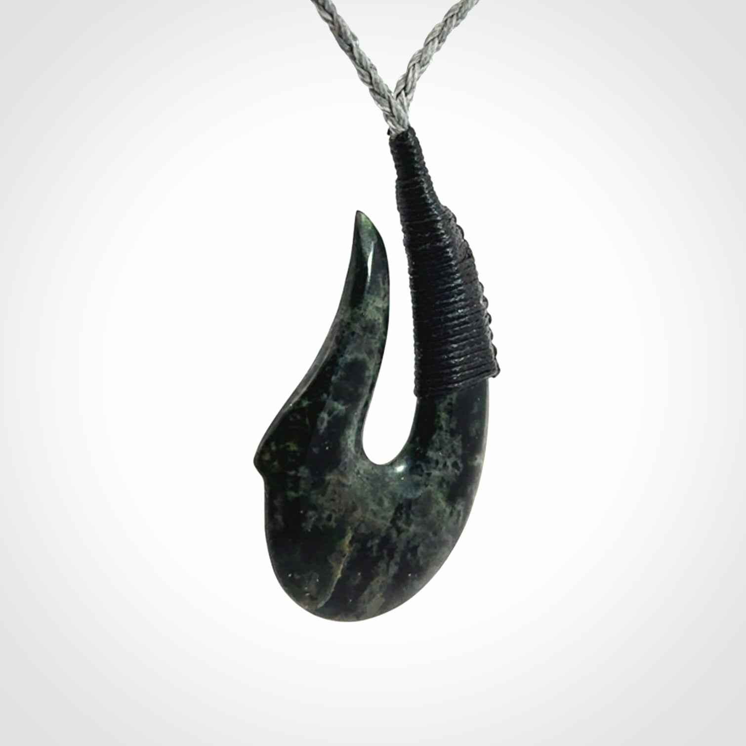 Hand carved New Zealand Jade hook pendants
