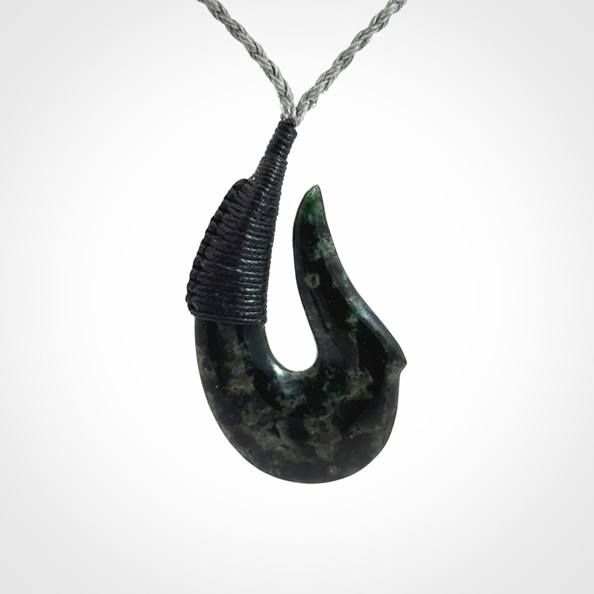 Hand carved New Zealand Jade hook pendants