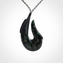 Hand carved New Zealand Jade hook pendants