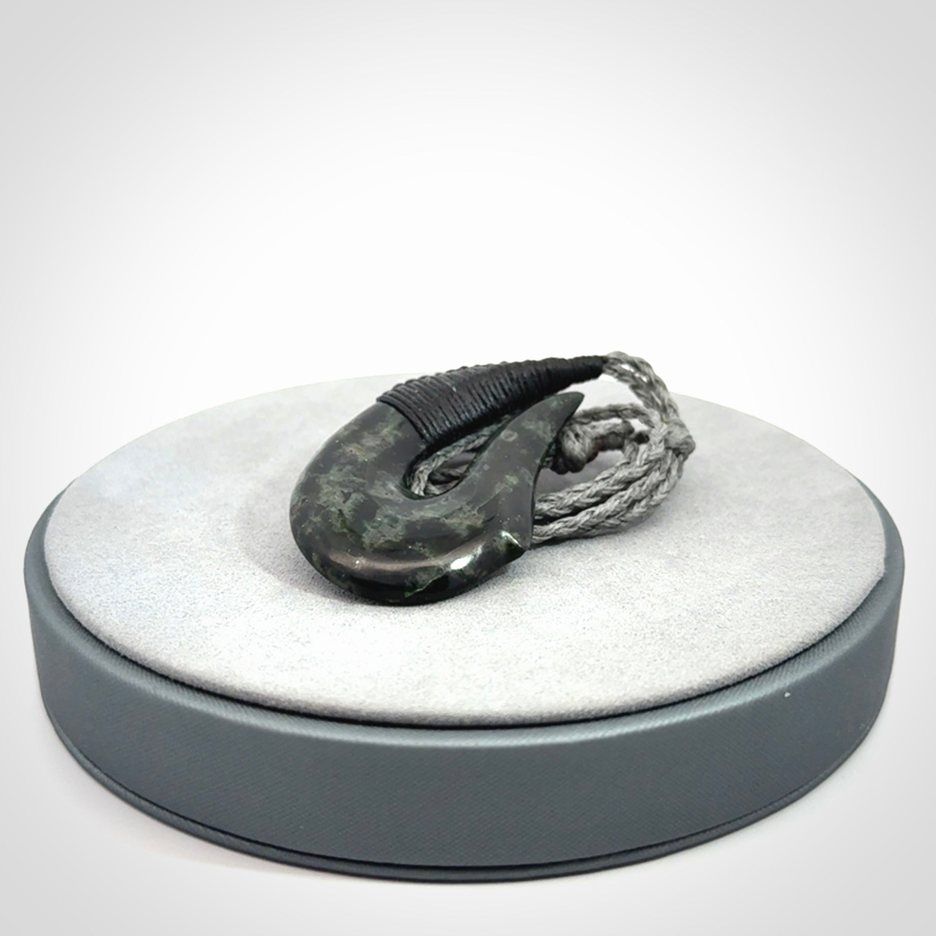 Hand carved New Zealand Jade hook pendants
