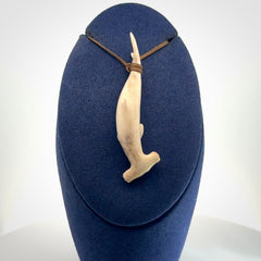 Wonderful Hammerhead Shark Pendants, Hand carved in deer antler