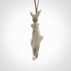 Wonderful Hammerhead Shark Pendants, Hand carved in deer antler