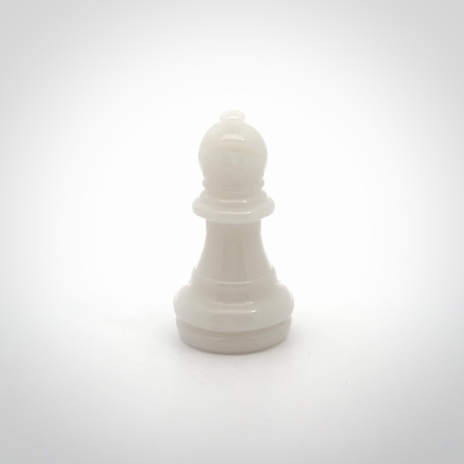 Hand carved white jade chess pieces