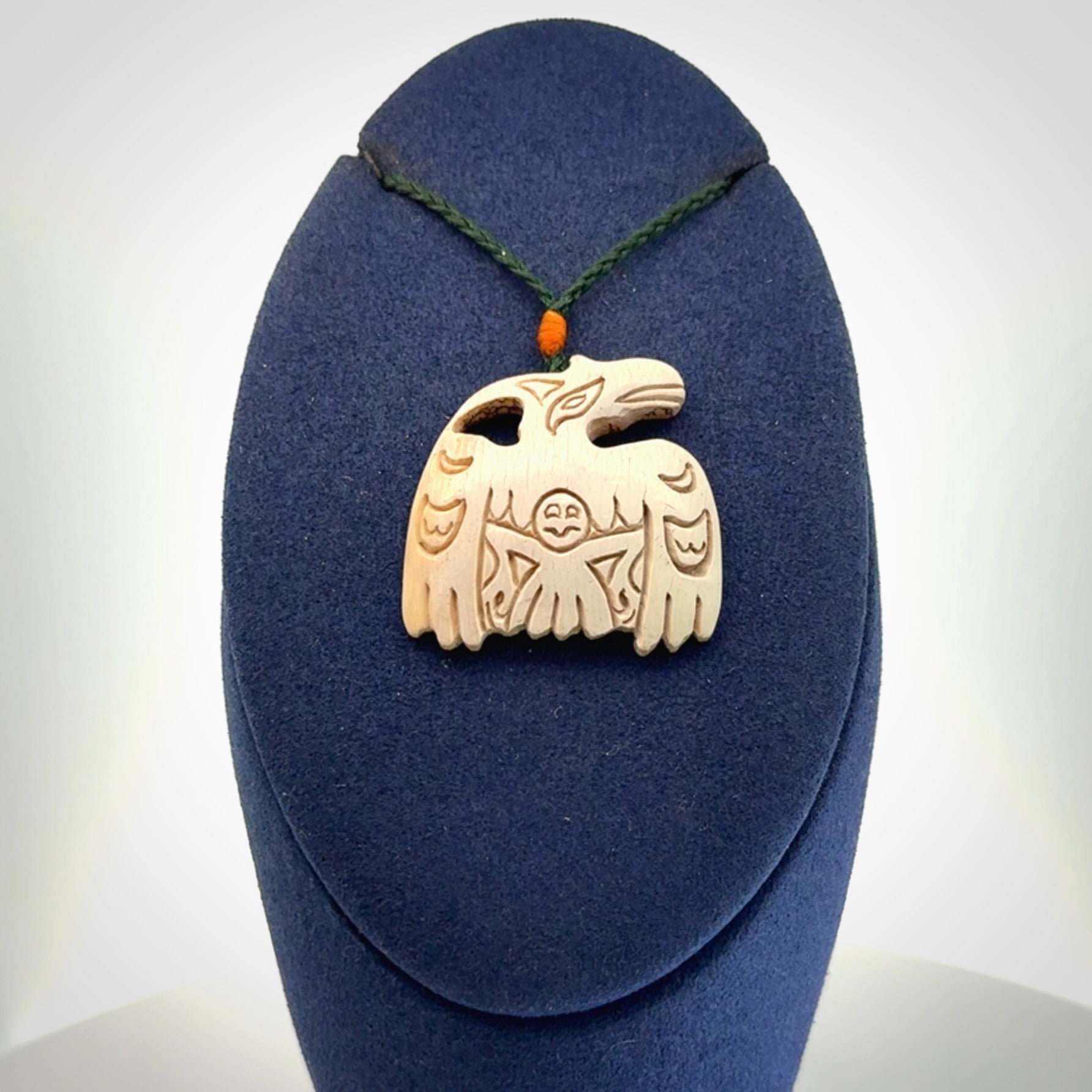 A Very Cool Aztec Style Pendant Carved in Mammoth Tusk