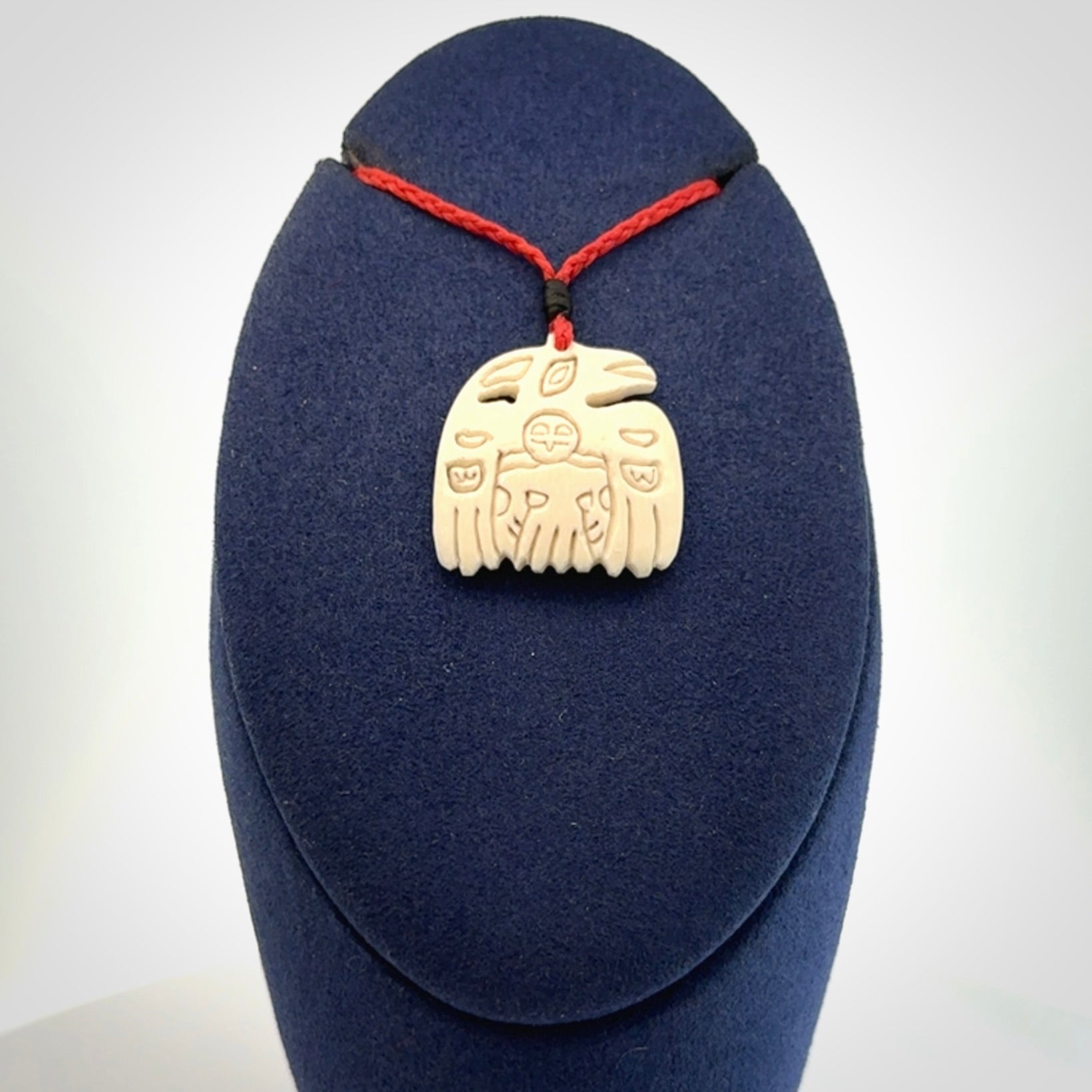 Hand carved Woolly Mammoth tusk pendant