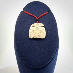 Hand carved Woolly Mammoth tusk pendant