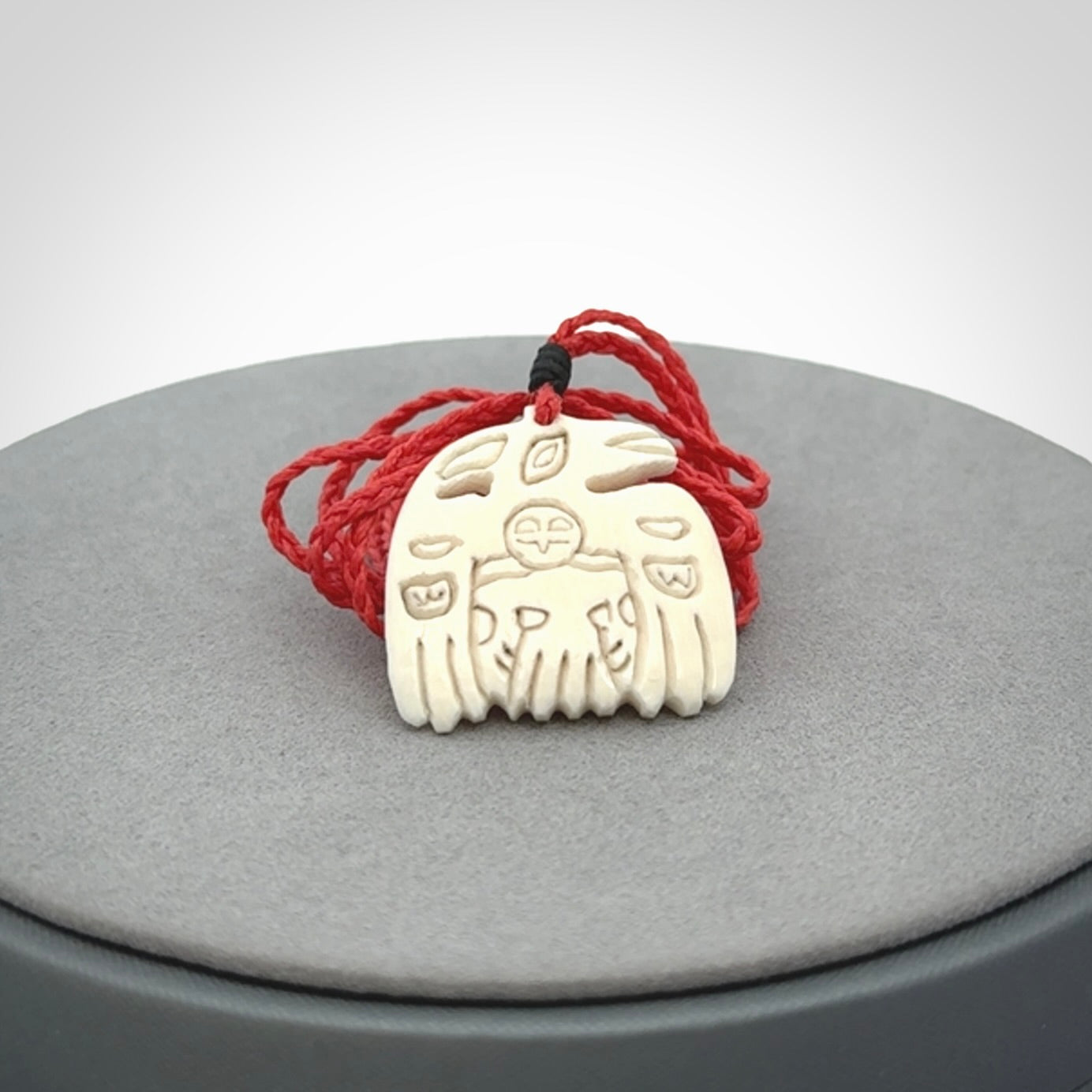 Hand carved Woolly Mammoth tusk pendant