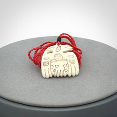 Hand carved Woolly Mammoth tusk pendant