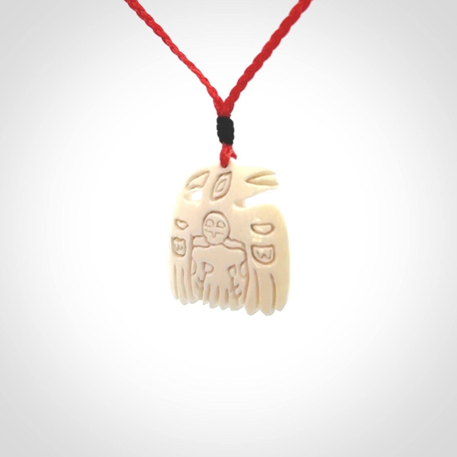 Hand carved Woolly Mammoth tusk pendant
