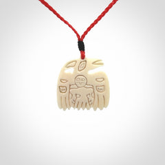 Hand carved Woolly Mammoth tusk pendant