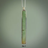 Hand carved New Zealand jade drop pendants with Sterling Silver. Contemporary drop necklaces that are hand made and will make fashionable statements around your neck. These beautiful Jade drops are in a sterling silver encasing. For sale by NZ Pacific and shipped free worldwide.