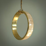 This piece is a hand made bracelet. It is made from selected pieces of woolly mammoth tusk which we have cut and polished and then inset into a brass bracelet. It is a very striking piece one of a kind and truly beautiful.