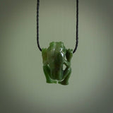 Hand carved frog pendant. Carved in nephrite jade by NZ Pacific. Real jade necklaces and pendants for sale online.