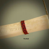 This shows a picture of our The Bull hand plaited necklace cord.